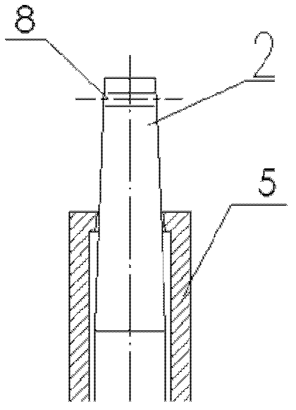 Scaffold standing pole connector