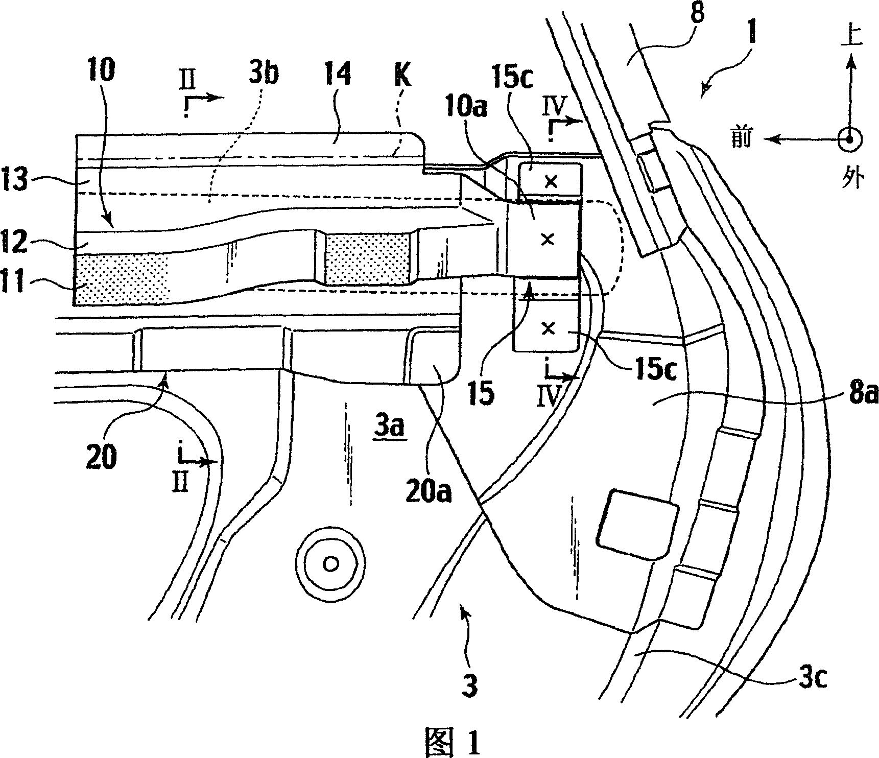 Opening portion structure