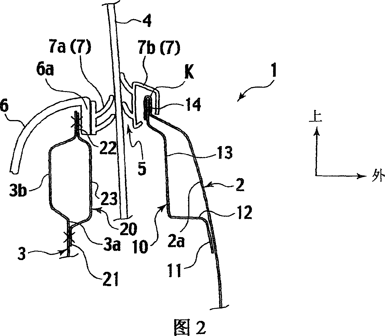 Opening portion structure