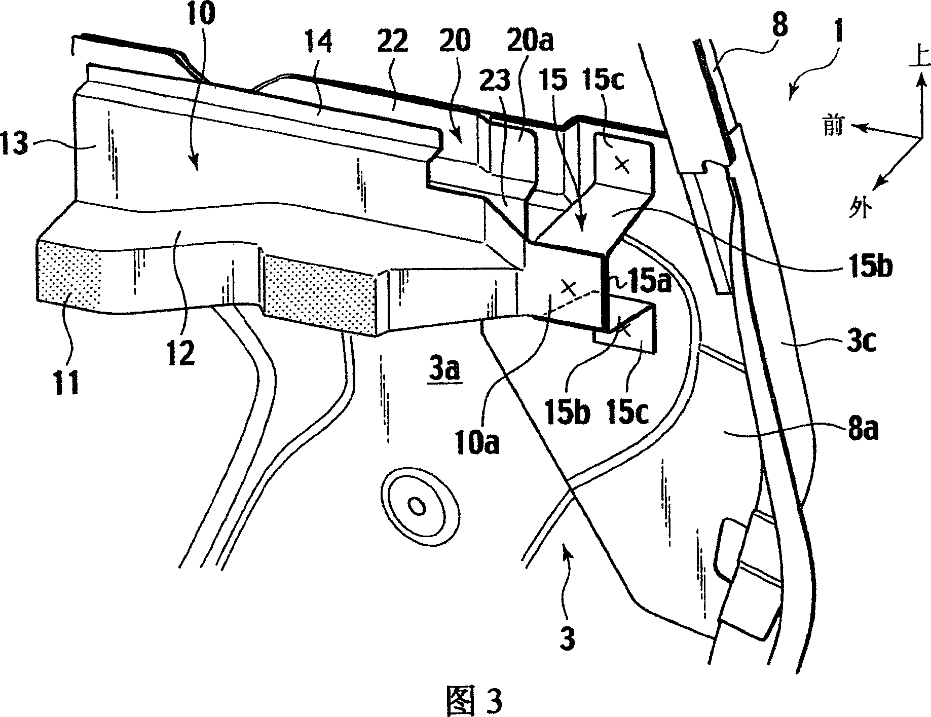 Opening portion structure