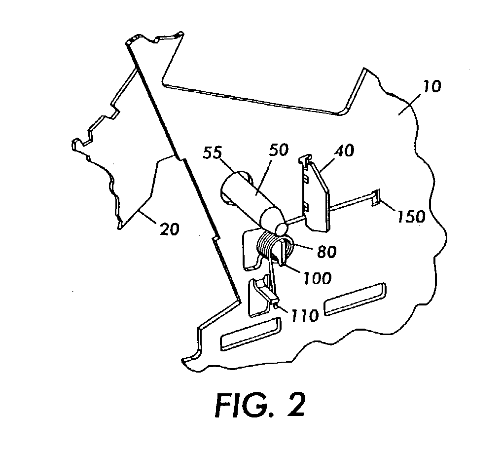 Apparatus and methods for connecting a movable subsystem to a frame