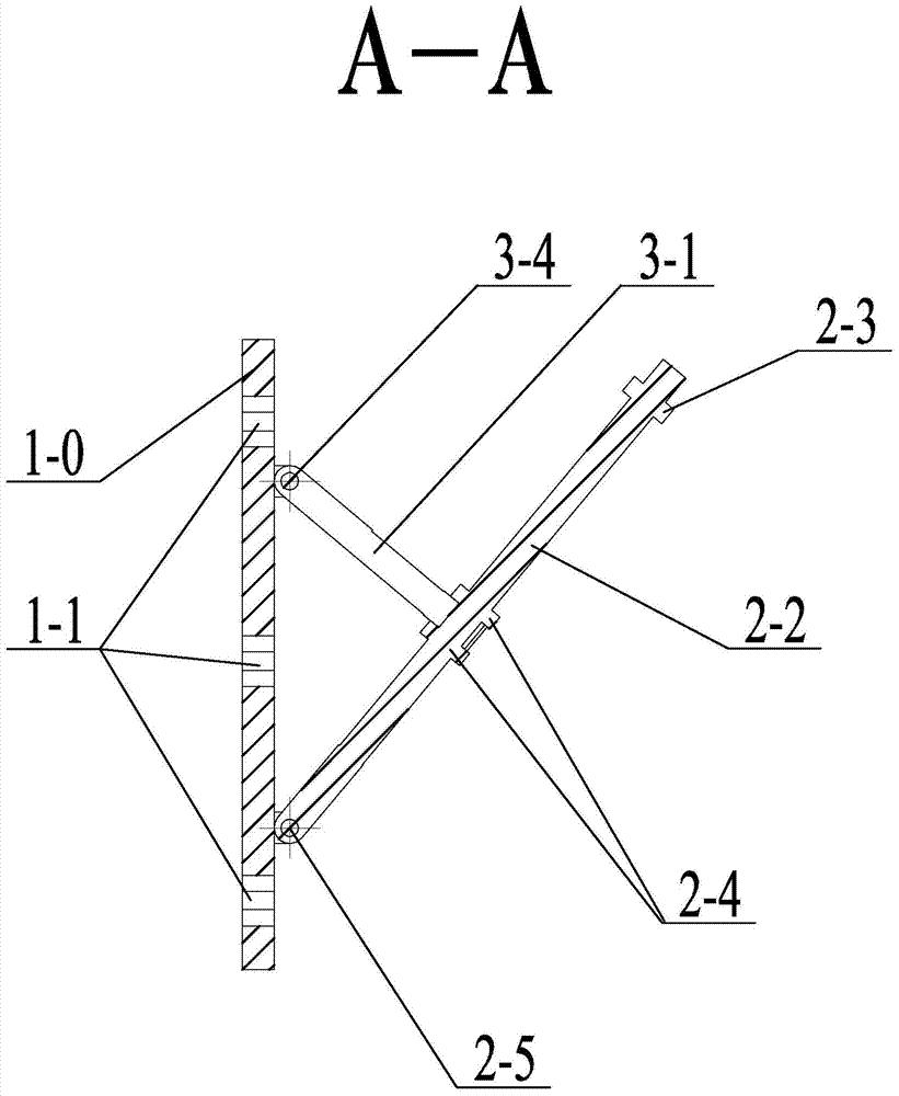 Supporting frame for machining turbine high pressure outer cylinder back oblique pipe orifice through boring machine facing head
