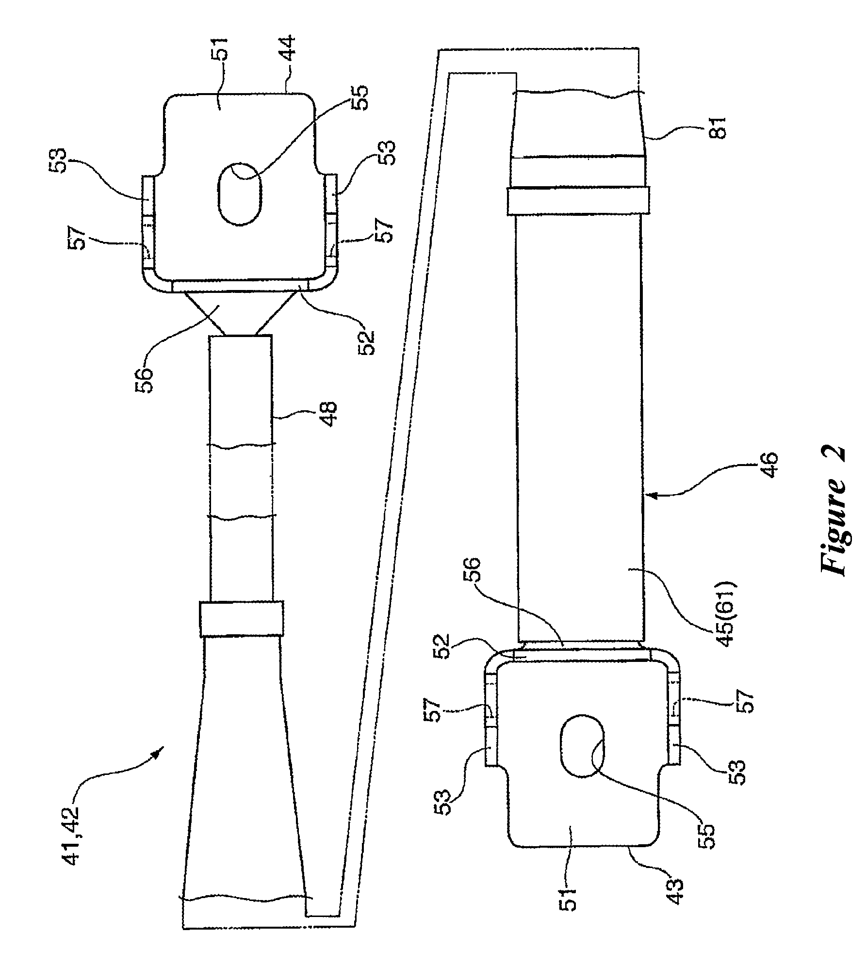 Device for reinforcing vehicle body of vehicle