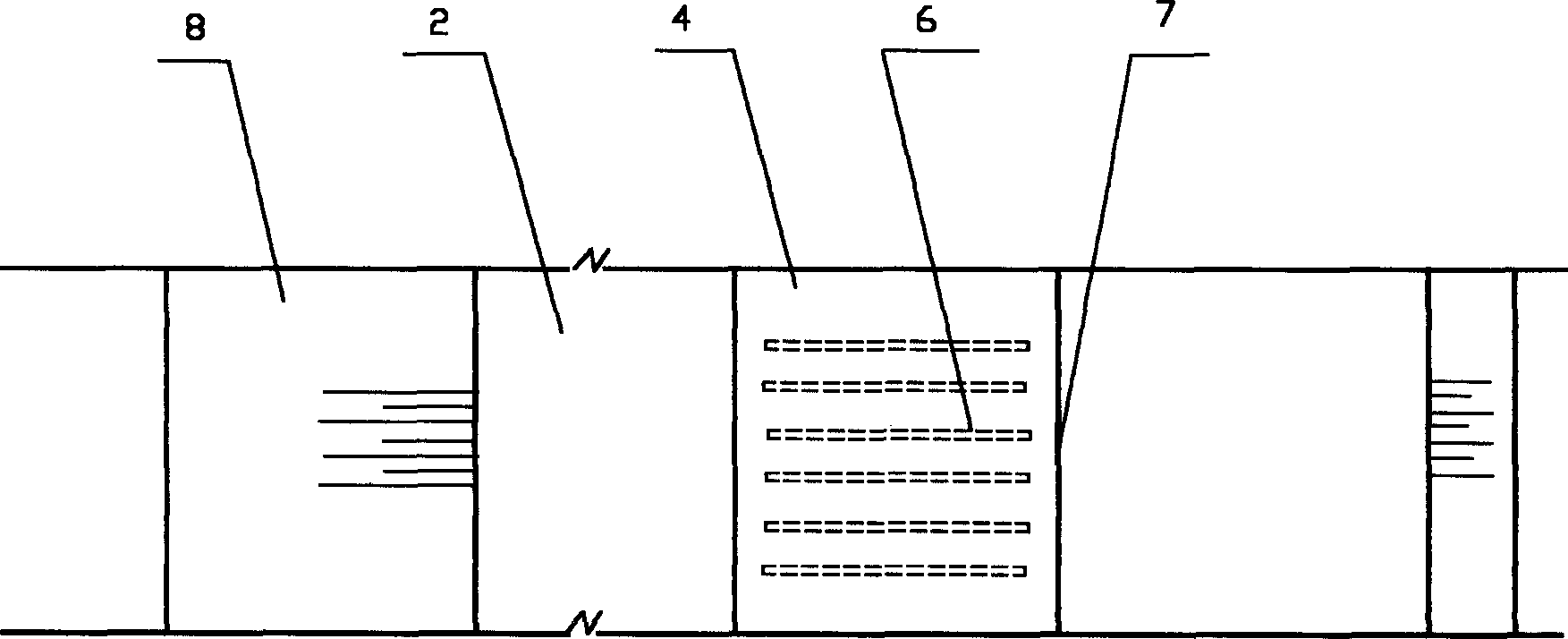 Method for lowering seepage line of body of dam by adopting osyris wightiana guide filtration