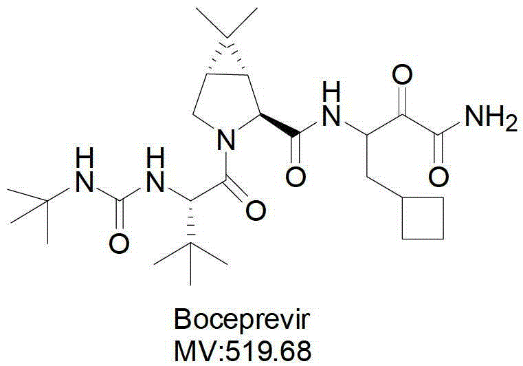 Anti-HCV drug Boceprevir intermediate II preparation method and application thereof