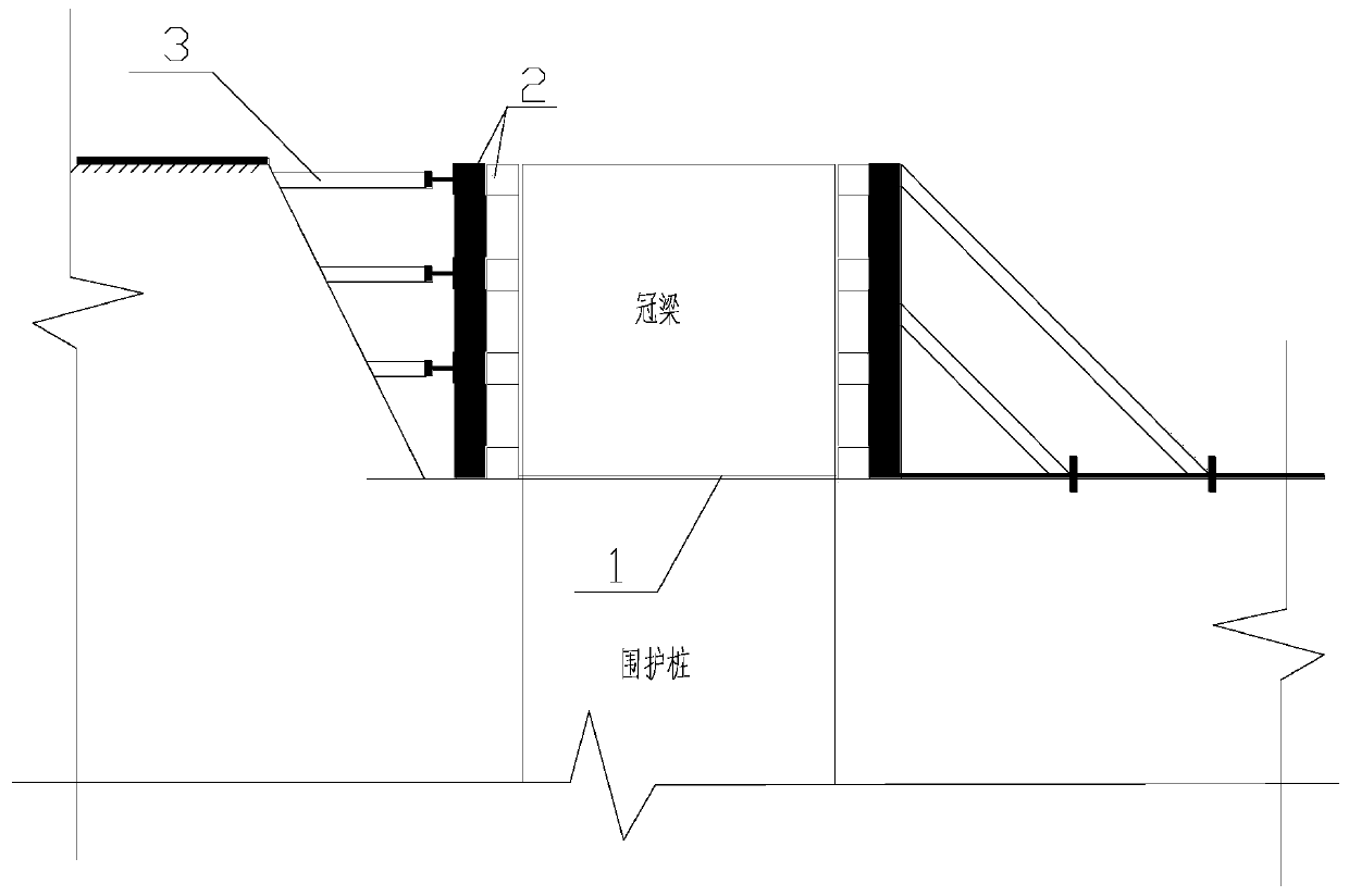 Safety construction method for digging shield shaft and vertical shaft deep foundation pit