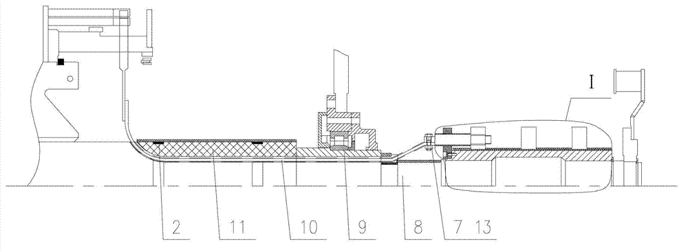 Slip ring and lead fixing structure for inverted dynamic braking wound rotor motor