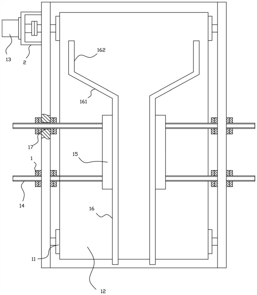 Conveying mechanism realizing adjustable material conveying function