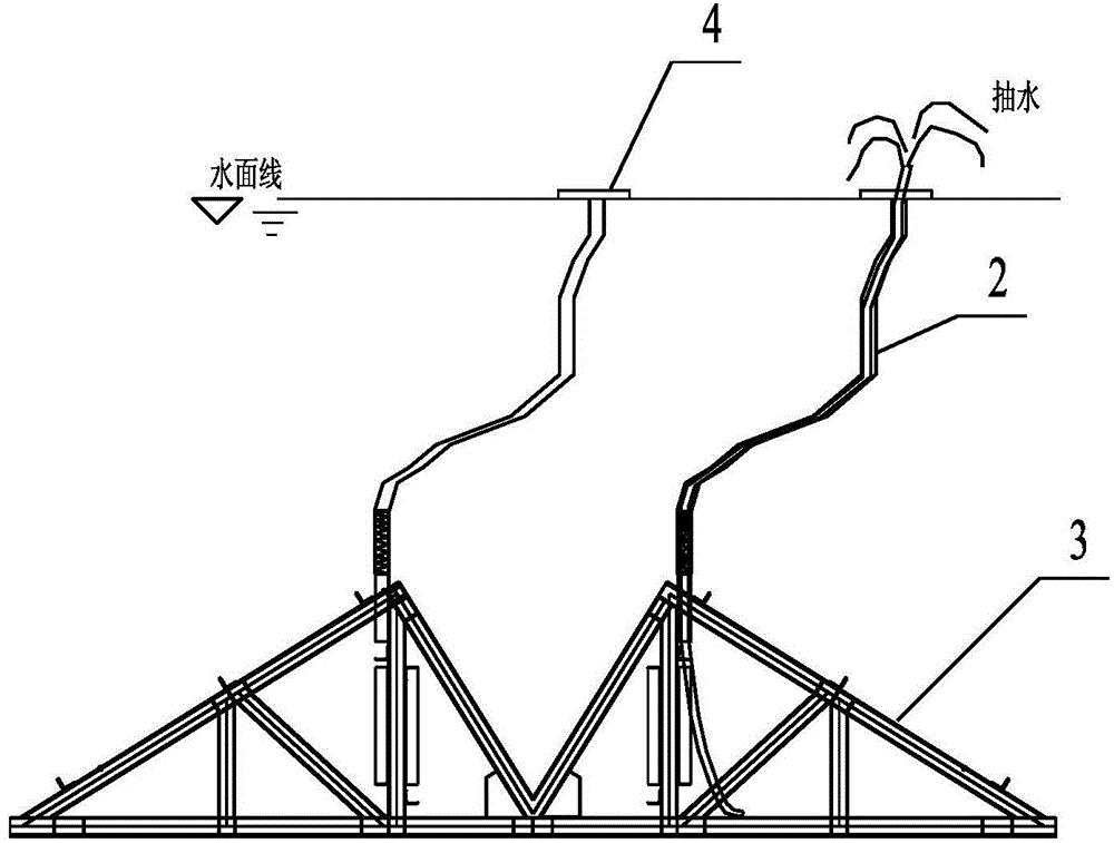 Cofferdam launching method