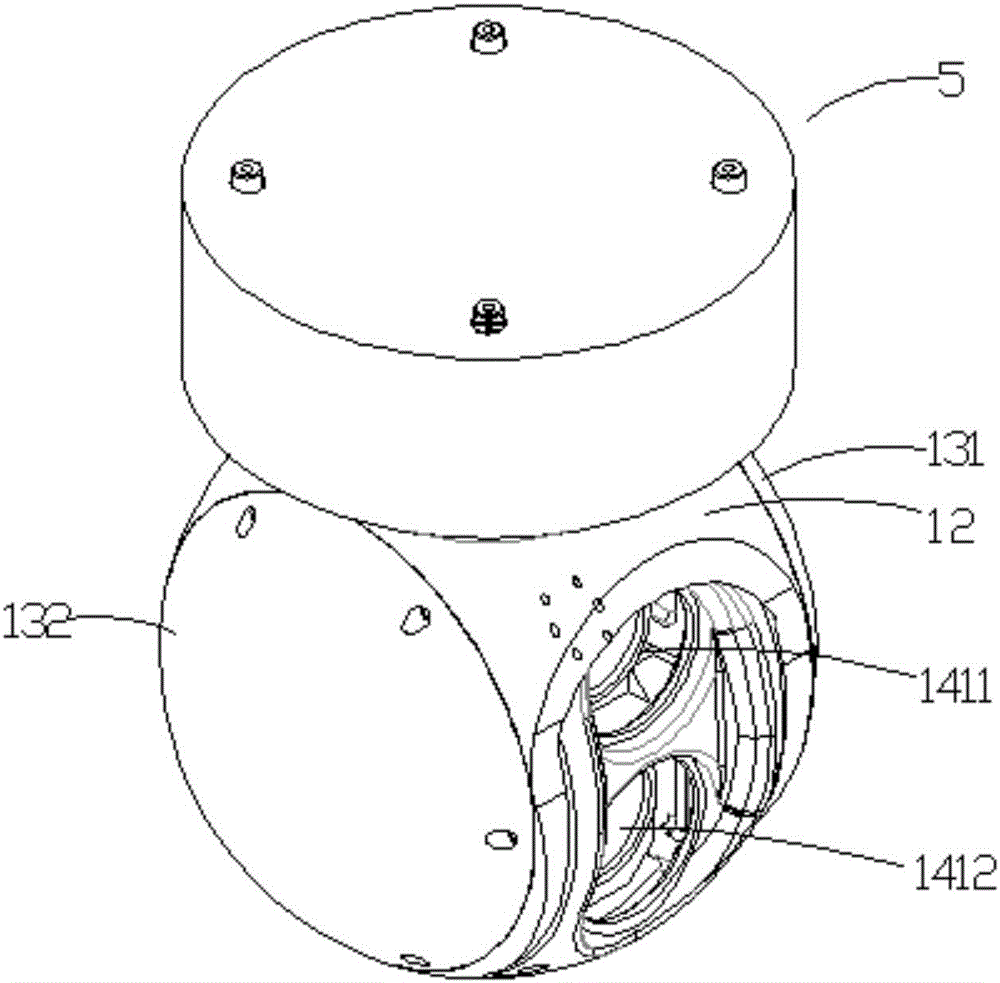 Deflection device applied to photoelectric pod
