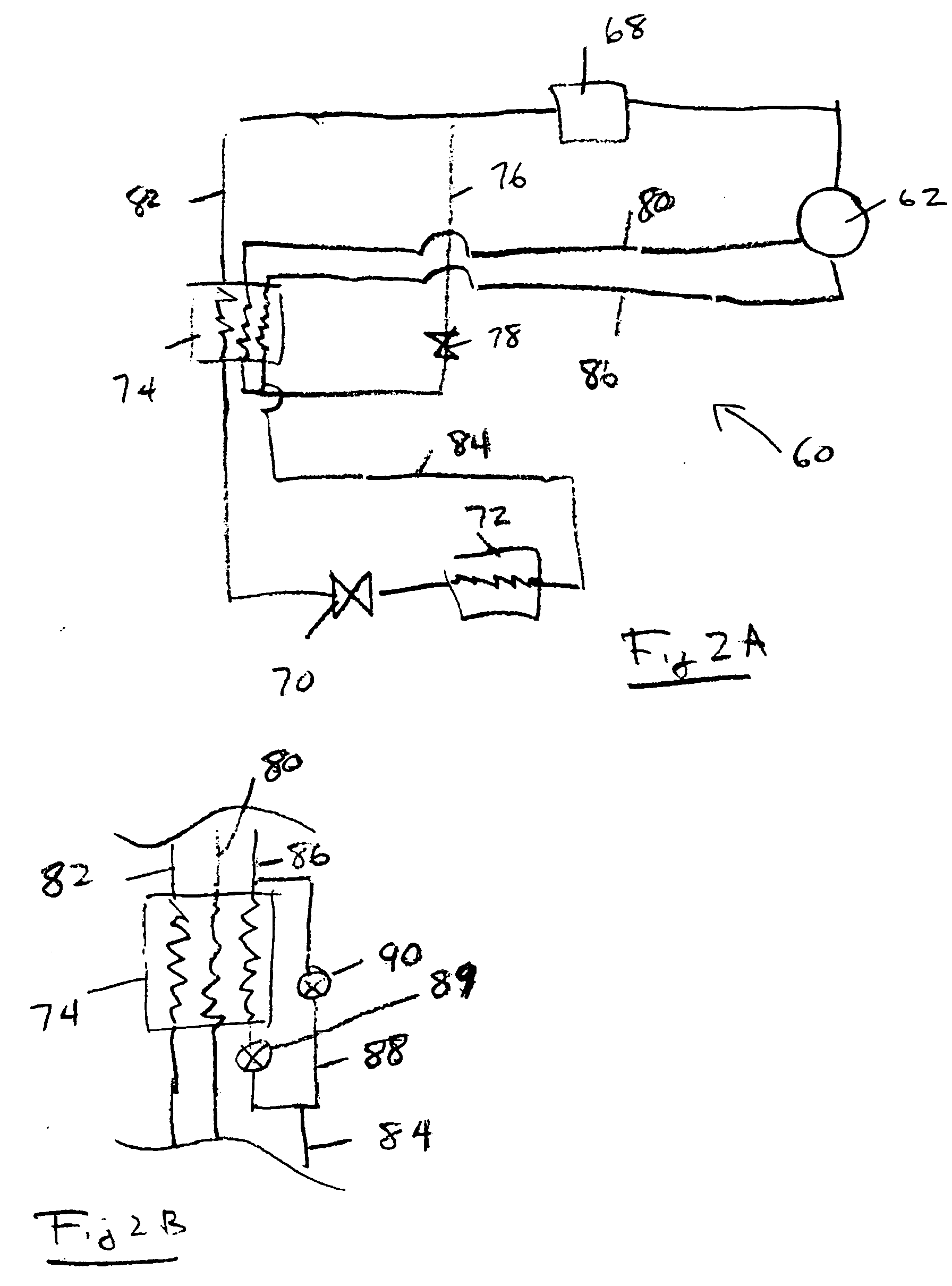 Refrigerant system with common economizer and liquid-suction heat exchanger