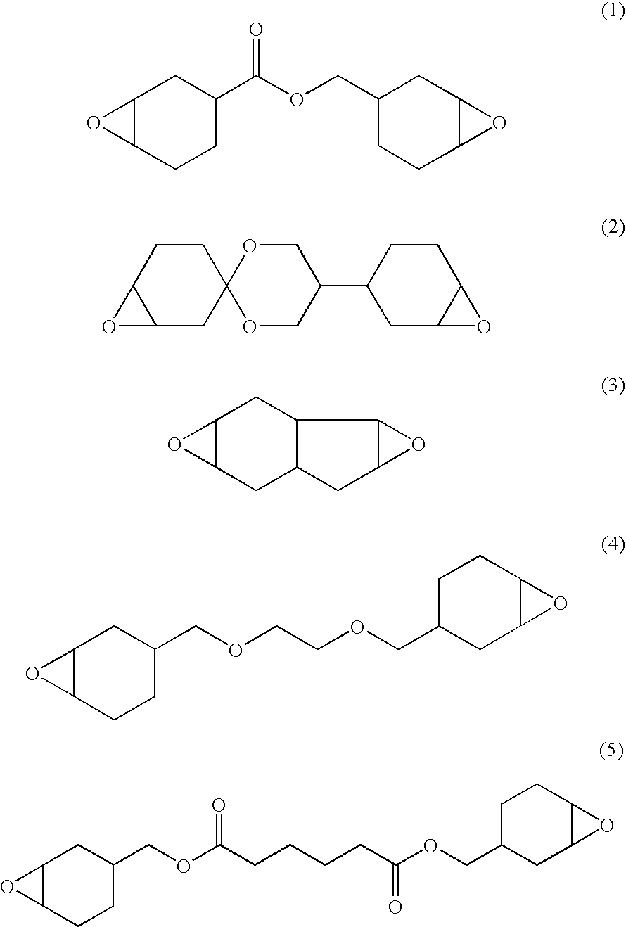 Cationically Curable Epoxy Resin Composition