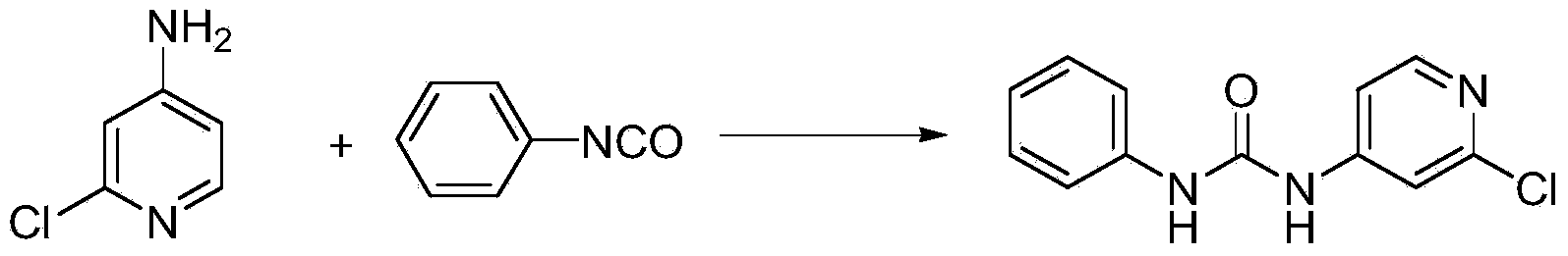 Preparation method of 1-(2-chloro-4-pyridyl)-3-phenylurea