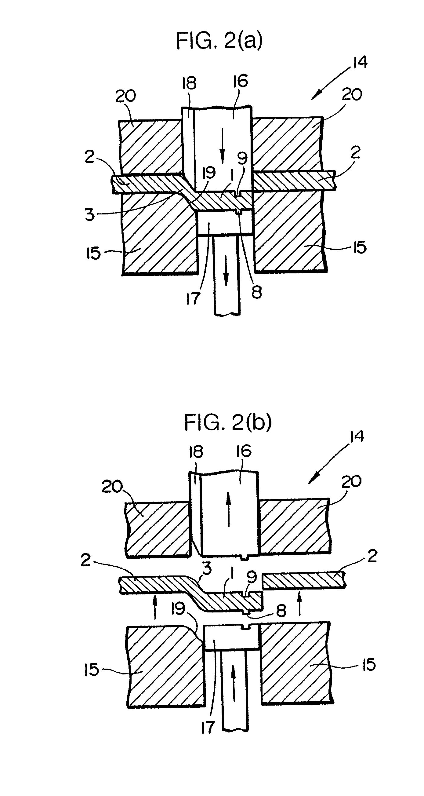 Element for belt for continuously variable transmission and method of blanking such element