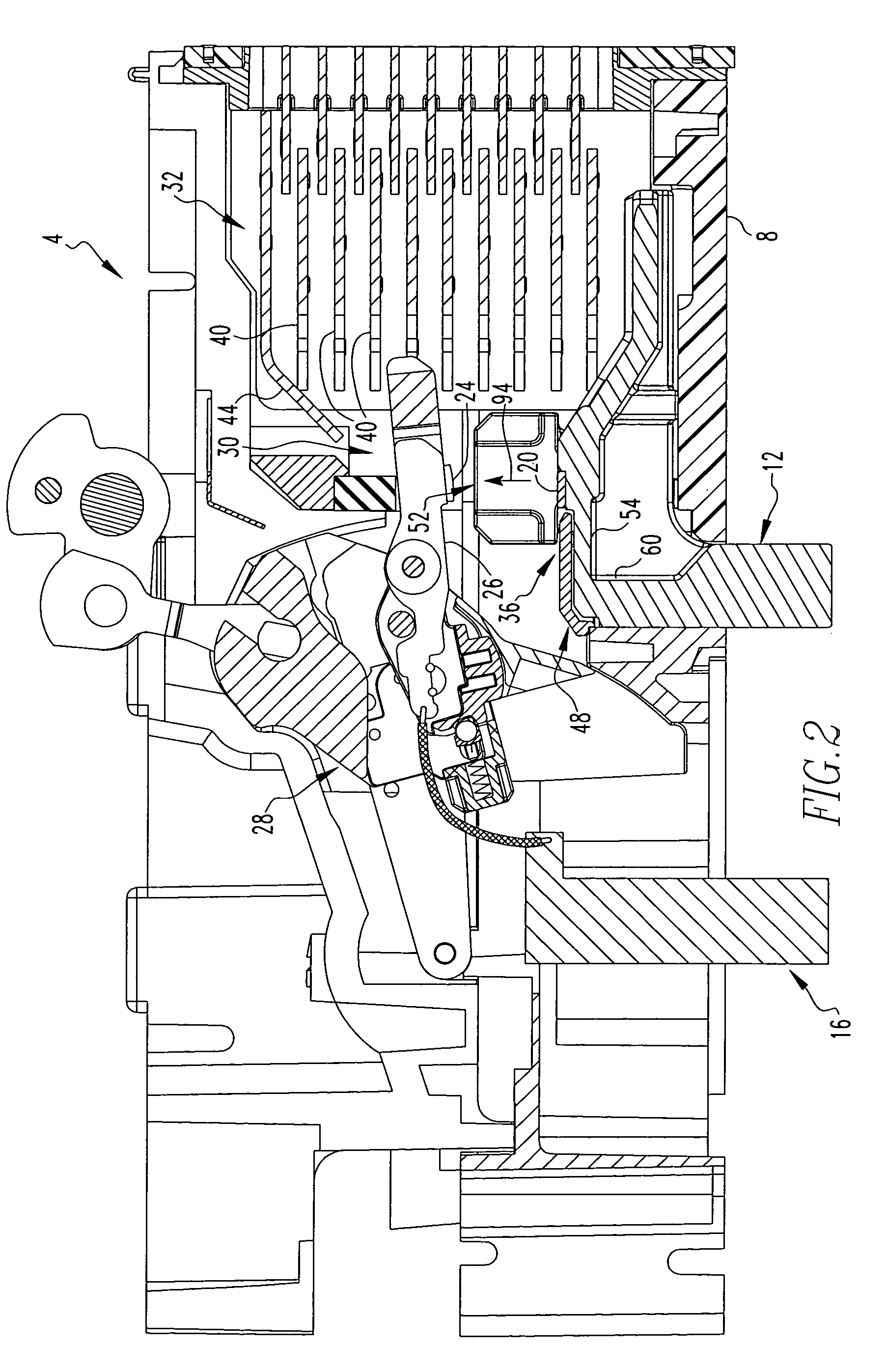 Circuit breaker with improved arc extinction system