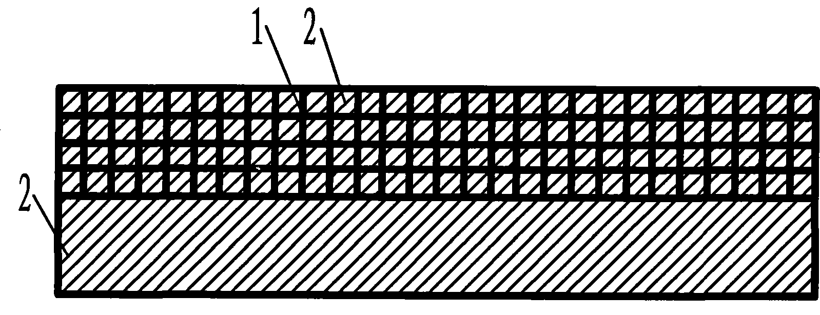 Preparing technique of hard silk screen abrasion-proof composite material