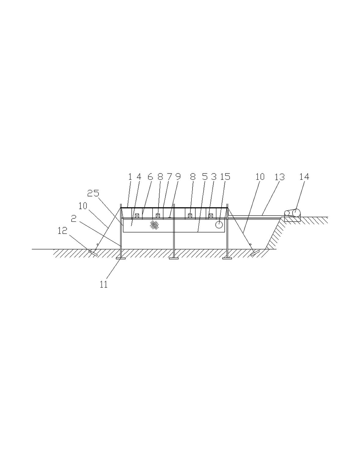 Mechanical fishing device for aquiculture fixed platform and application thereof