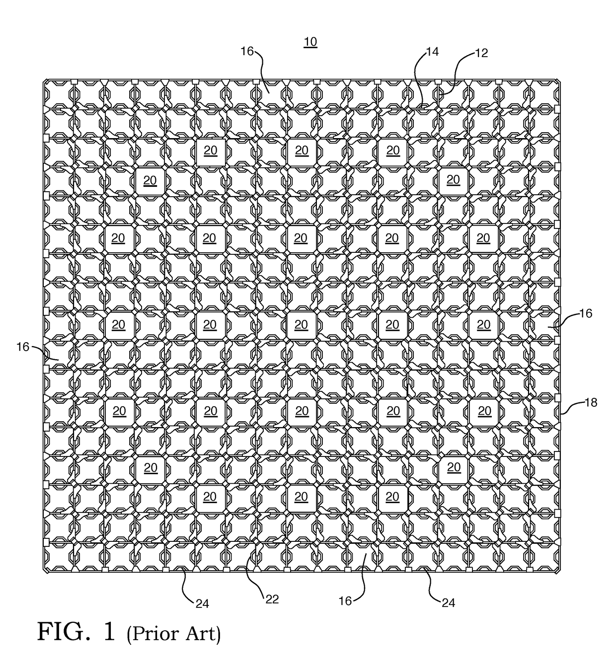 Spacer Grid Using Tubular Cells With Mixing Vanes