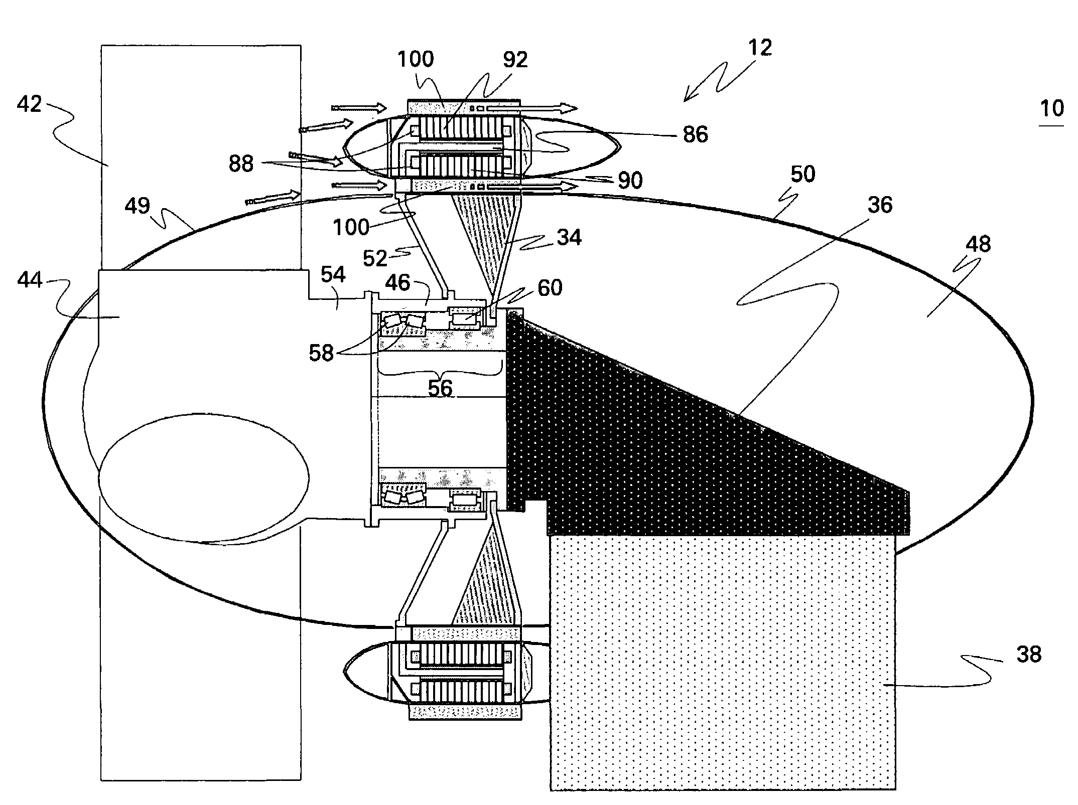 Electrical machine with double-sided rotor
