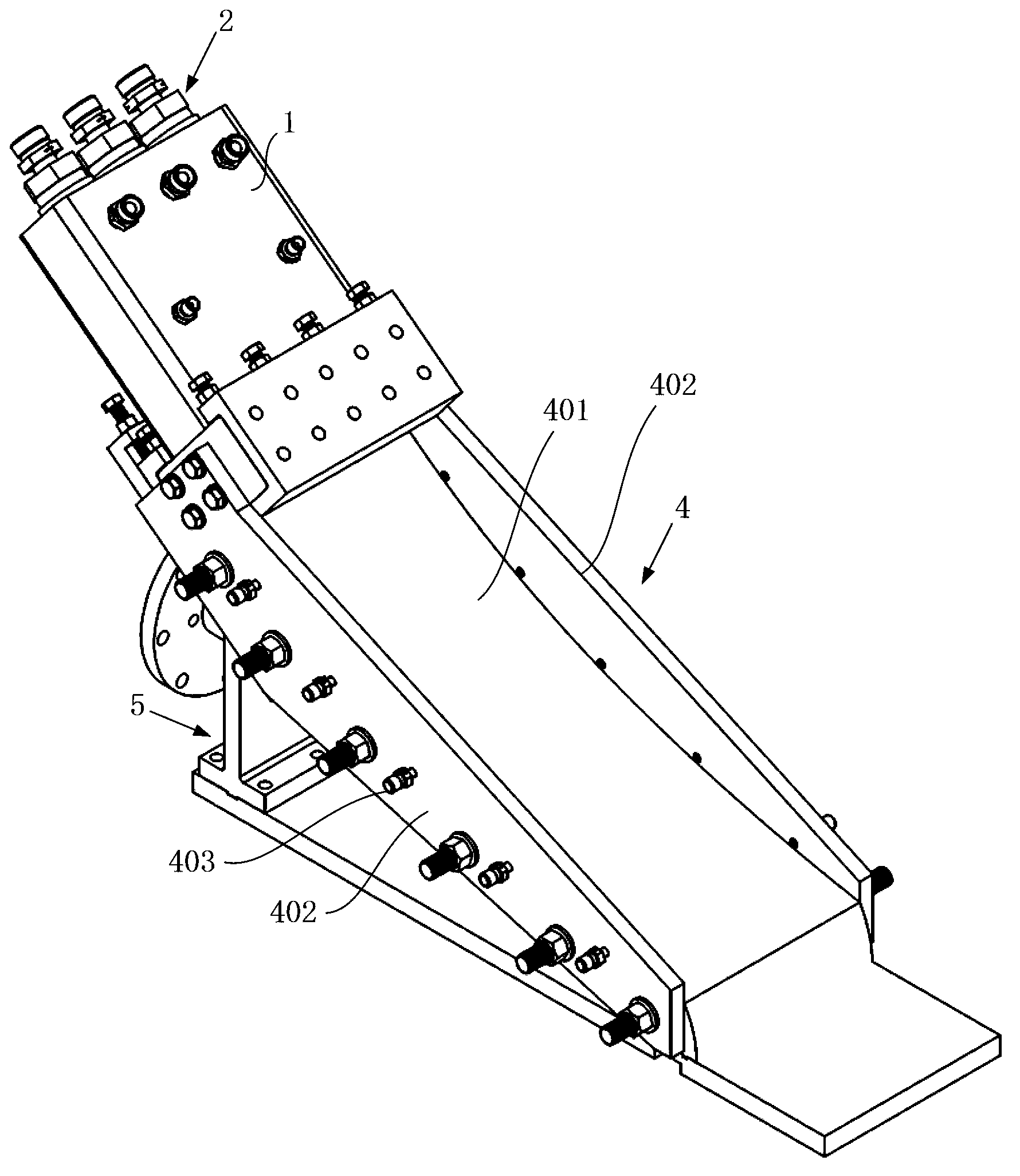 Modularized reusable multiunit circle-to-square compression ratio plug nozzle testing device