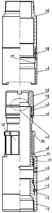 Separable hydraulic sliding sleeve for oil and gas wells