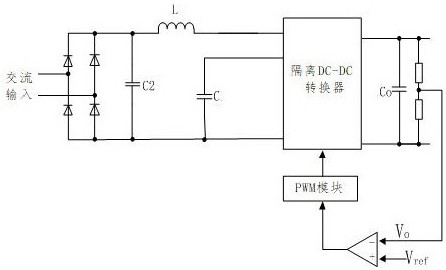 A single stage pfc llc circuit
