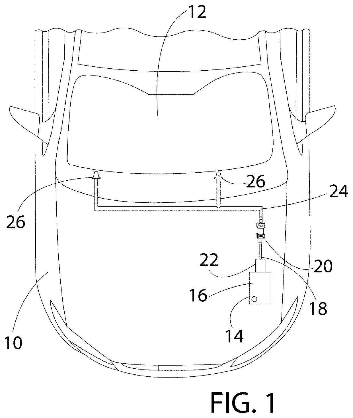 Spray accessory having filter for vehicle washer spray system