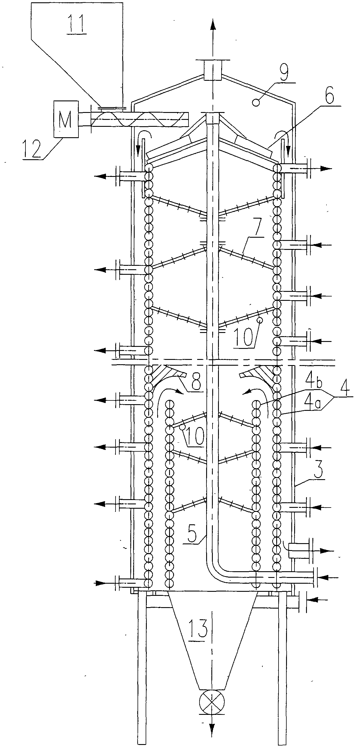 Device used for drying materials by aid of low-pressure superheated steam