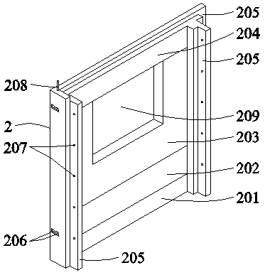 Fully-prefabricated hybrid bearing house and construction method