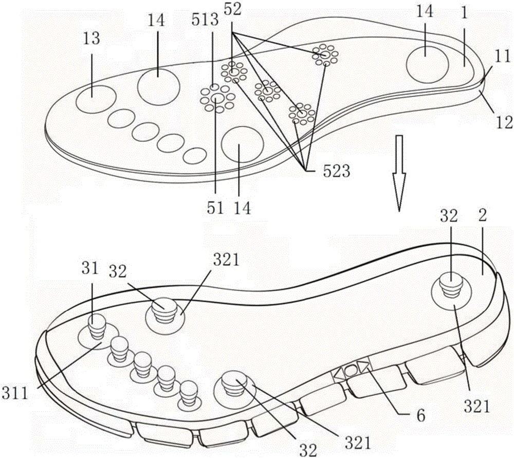 Changeable shoe sole and shoes