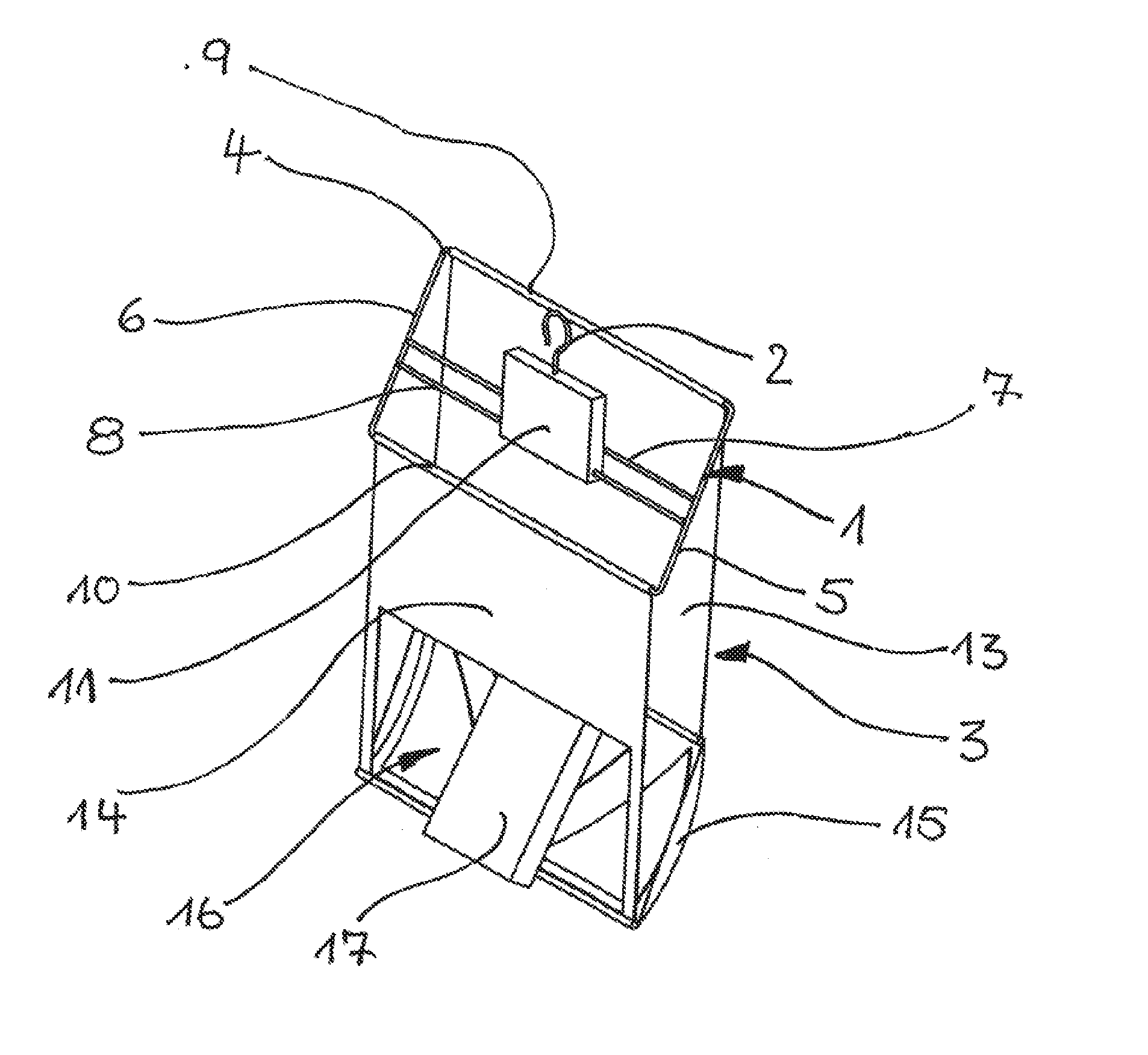 Transport bag for transporting a product in a hanging garment conveyor