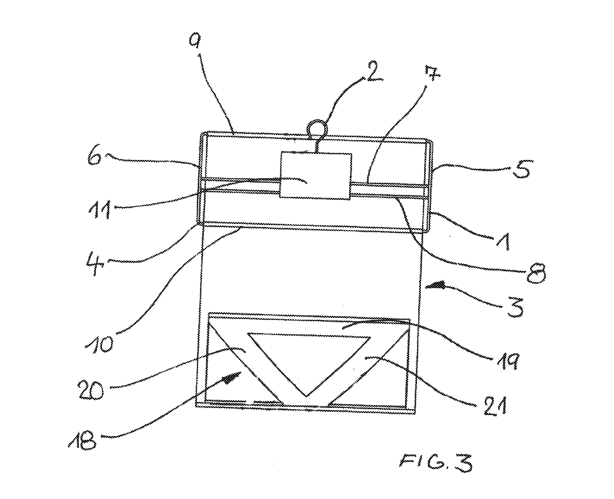 Transport bag for transporting a product in a hanging garment conveyor