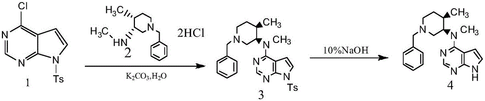 N-[(3R,4R)-1-benzyl-4-methylpiperidine-3-yl]-N-methyl-7H-pyrrolo[2,3-d] pyrimidine-4-amine crystal