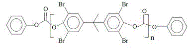 A kind of preparation method of phenoxytetrabromobisphenol A carbonate flame retardant