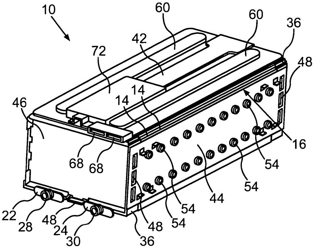 Battery for vehicle and method for manufacturing battery