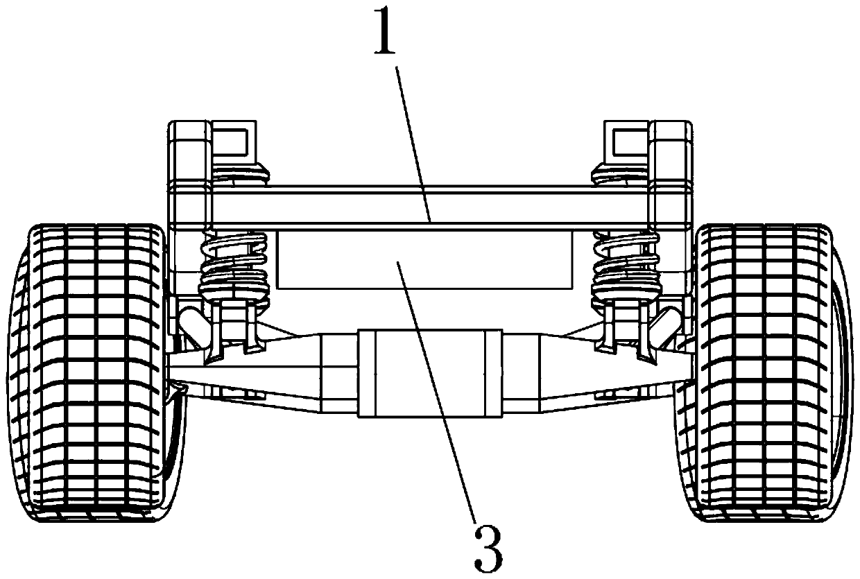 Loading structure of battery box body inside new energy vehicle and capable of reducing resistance