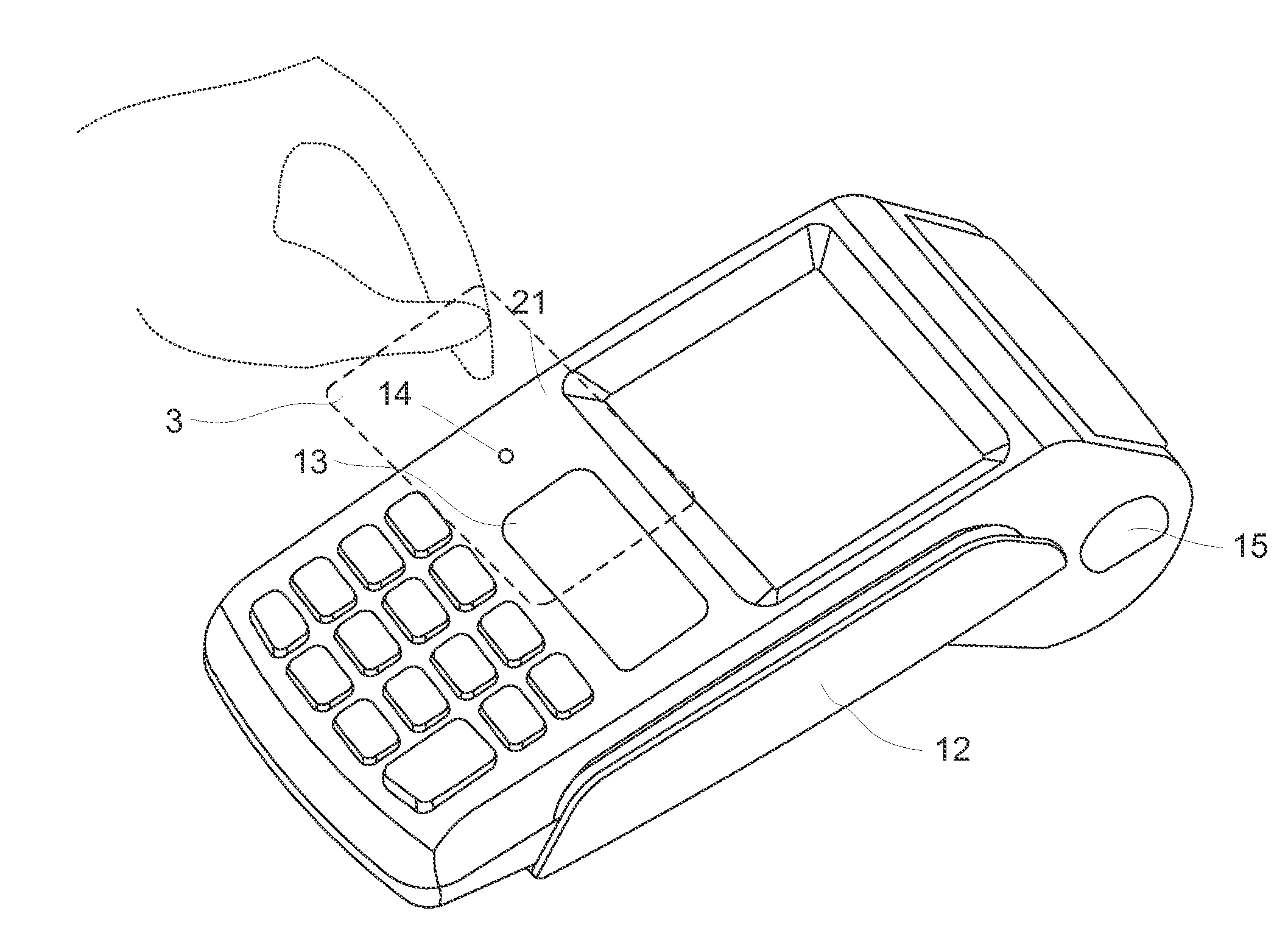 Transactional Device Having Element for Identifying Wireless Sensing