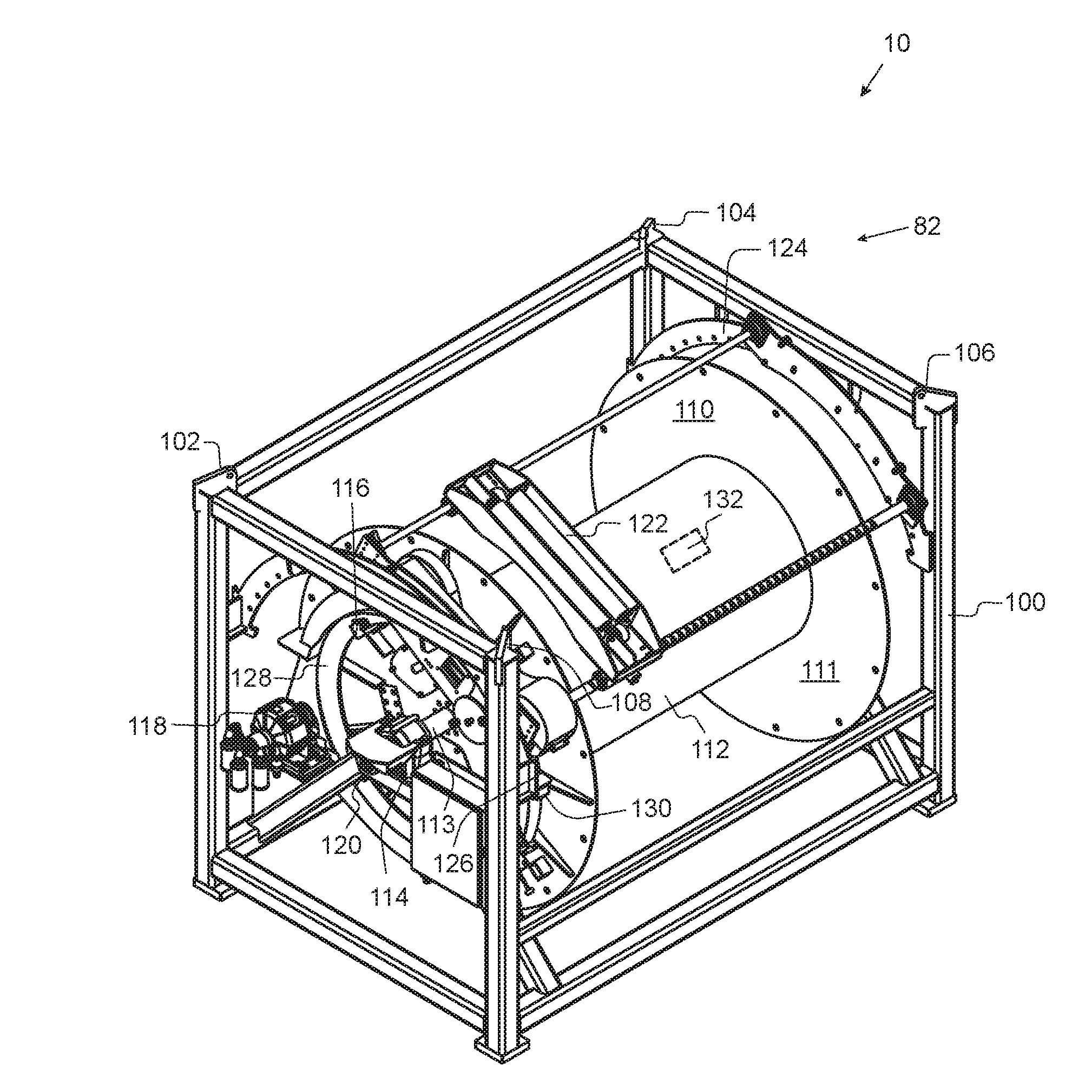 Method for constant tension and slippage setting on a reel using proximity sensors to detect rotational direction