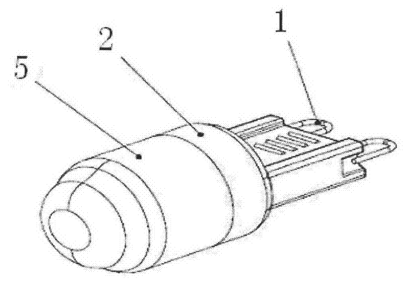 Small-sized LED (Light-Emitting Diode) energy-saving lamp