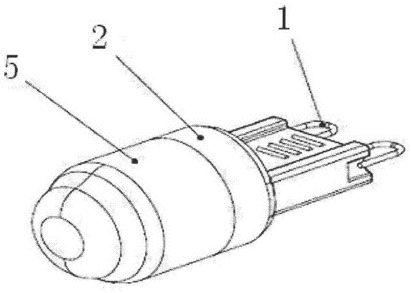 Small-sized LED (Light-Emitting Diode) energy-saving lamp