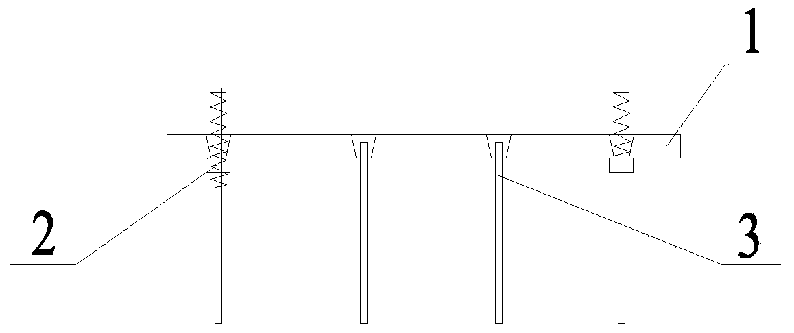 Stamping device civil engineering installation level control device and installing method