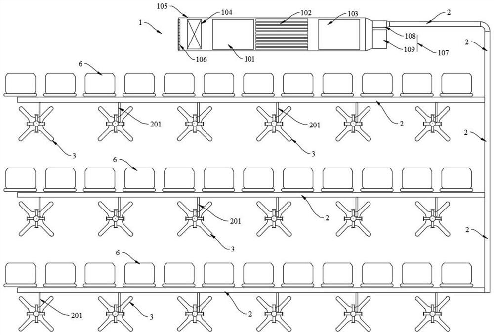 Air sterilizer system and method for infusion space