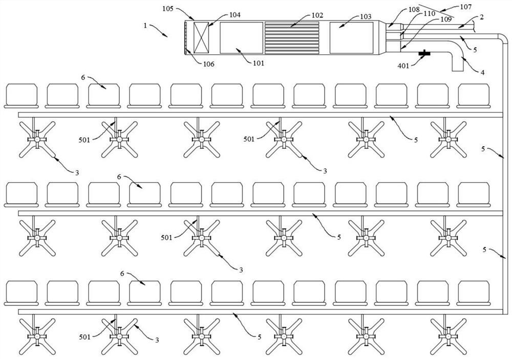 Air sterilizer system and method for infusion space