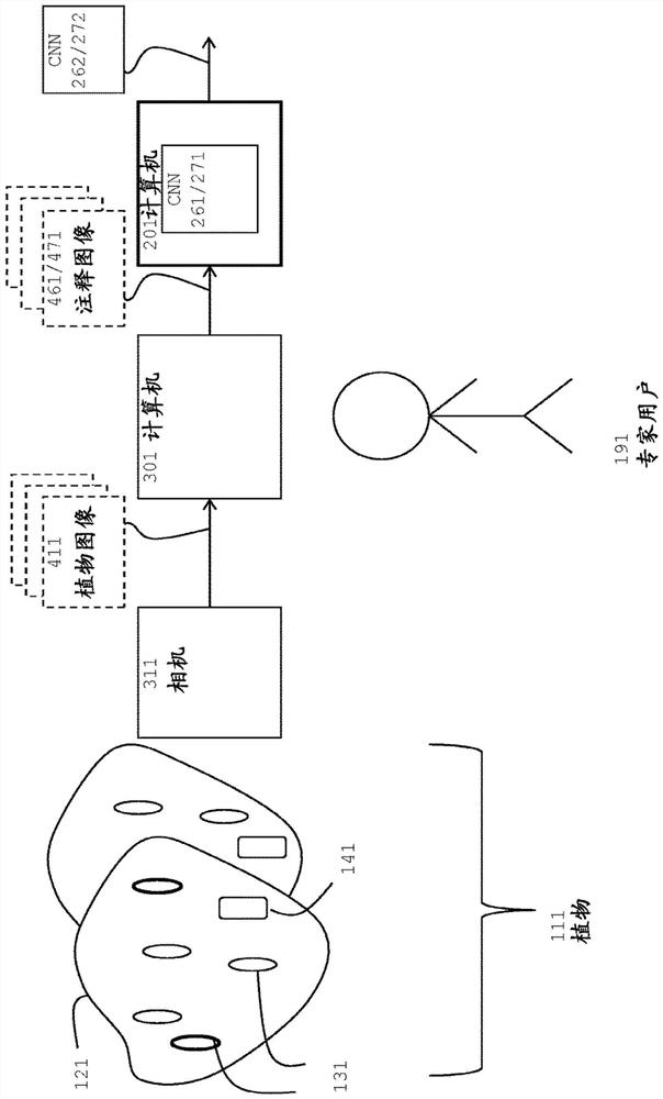 Quantifying objects on plant by estimating number of objects on plant portion, such as leaf, through convolutional neural network providing density map