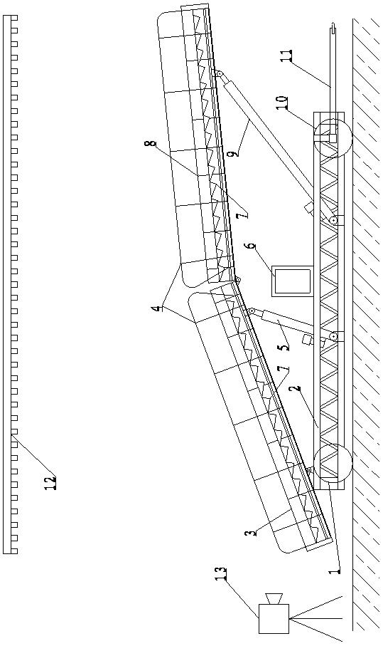 Fine water erosion simulation test device for slope channel system, and test method for fine water erosion simulation test device