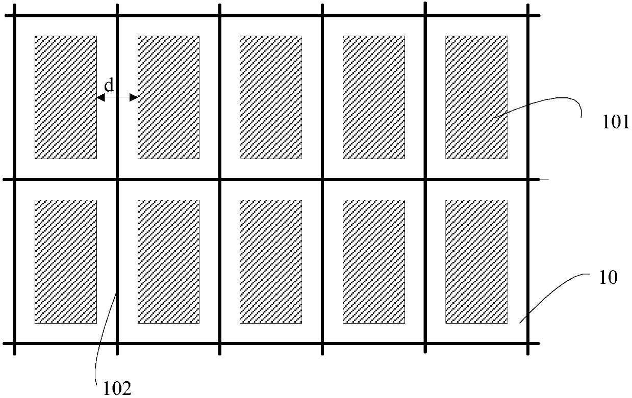 High-precision positioning method for LED chip array arrangement