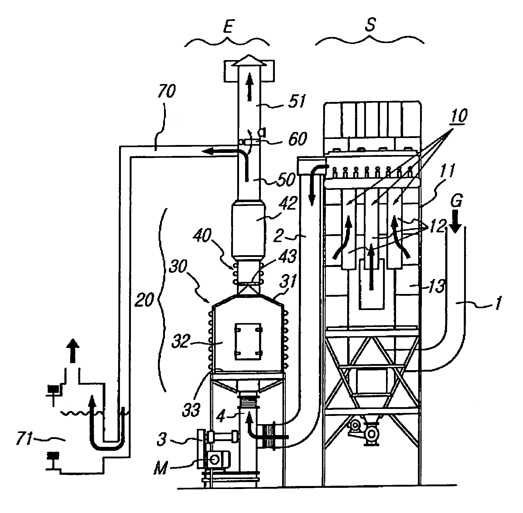 System for simultaneously removing dust and volatile toxic organic compounds