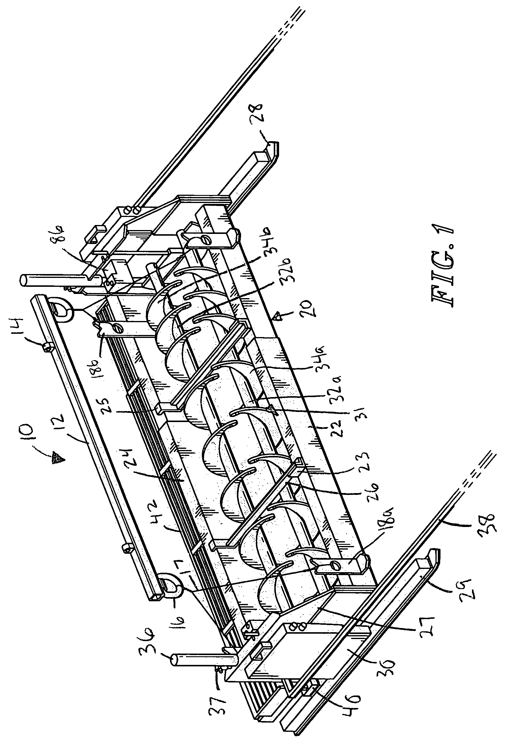 Portable drag box with automated shearing device