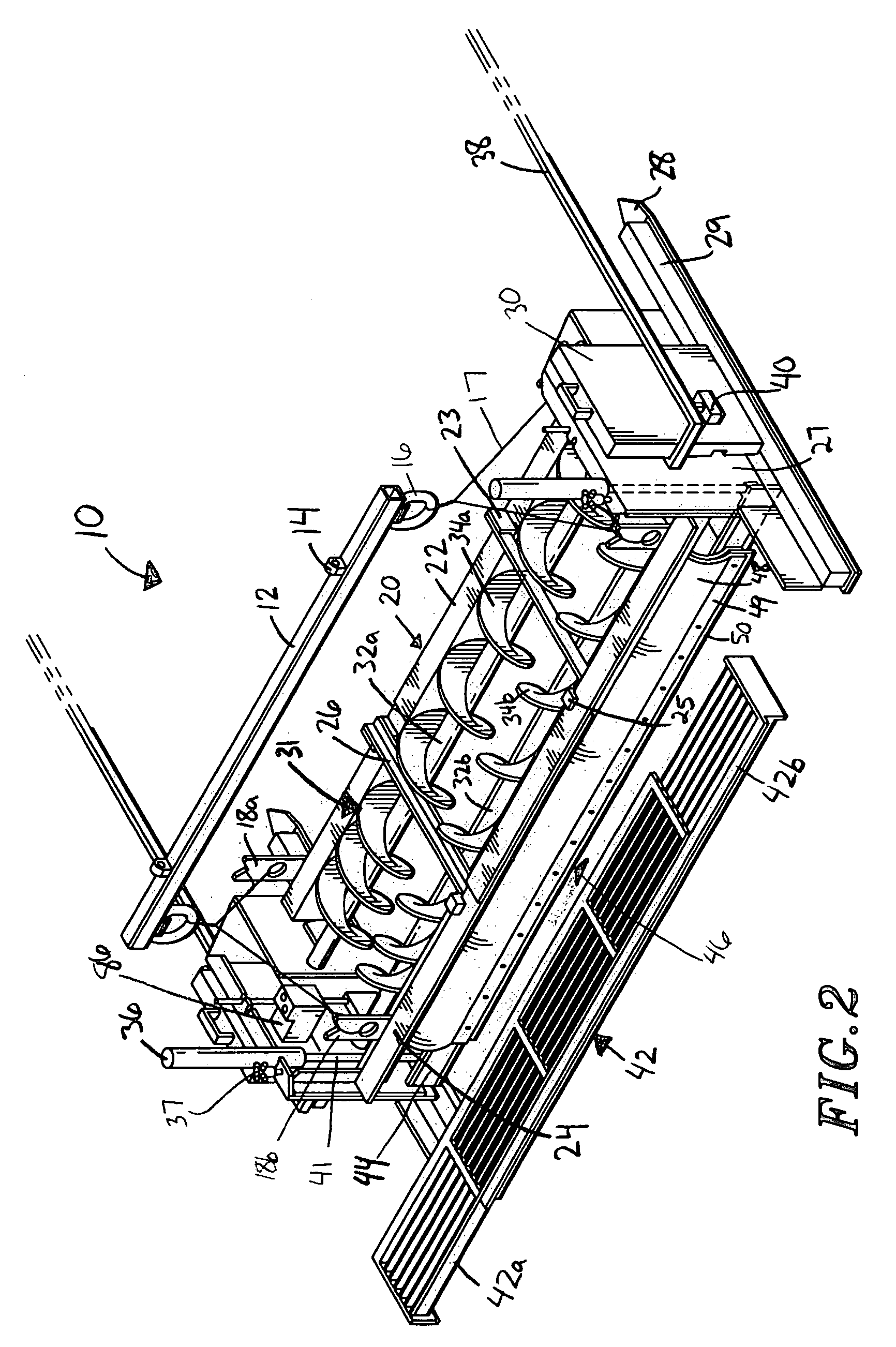Portable drag box with automated shearing device