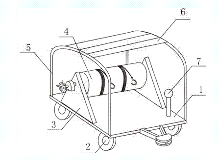 Novel airplane runway transferring trailer